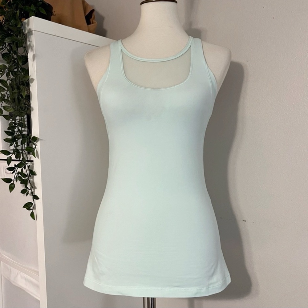 Lululemon Mesh With Me Tank Sea‎ Mist